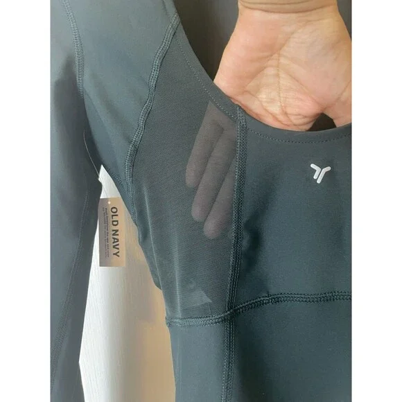 NWT Old Navy Power soft Bodysuit Open Back Long Sleeve Size M Tall - Picture 8 of 11